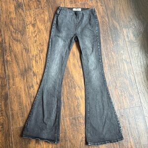 Rock & Roll Denim Bargain Bell Pull On Flare (H23)